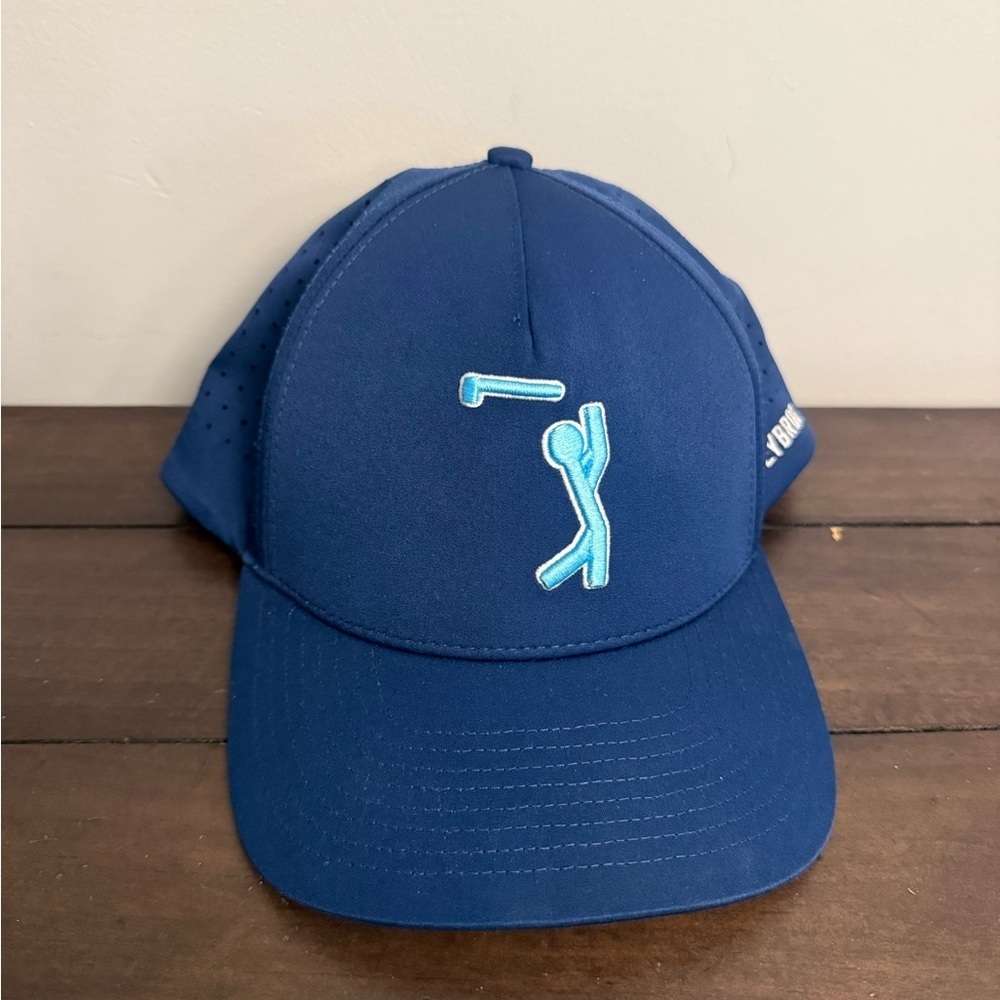 Bogey Bros Navy Snapback Golf Hat Perforated Performance Cap